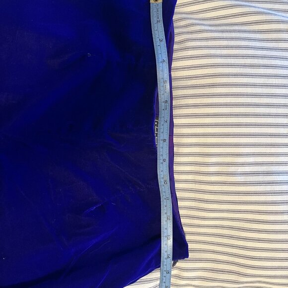 Vintage Cynthia Rowley Royal Purple Velvet Pants 90's Dream - Picture 3 of 9